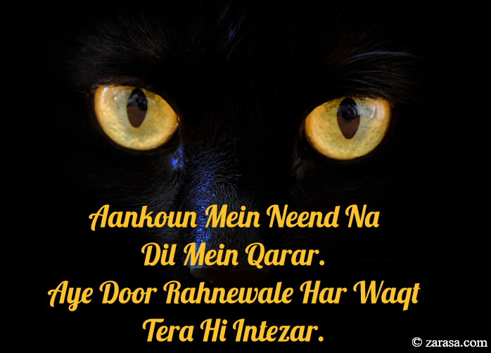 Shayari for Eyes “Tera Hi Intezar”