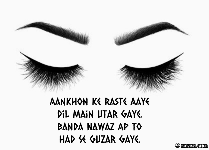 Shayari for Eyes “Aankhon Ke Raste Aaye”