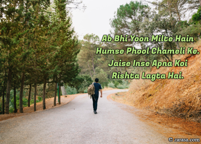 Tanhai Shayari “Ab Bhi Yoon Milte Hain”