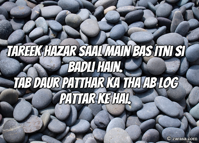 Patthar Shayari “Log Pattar Ke Hai”