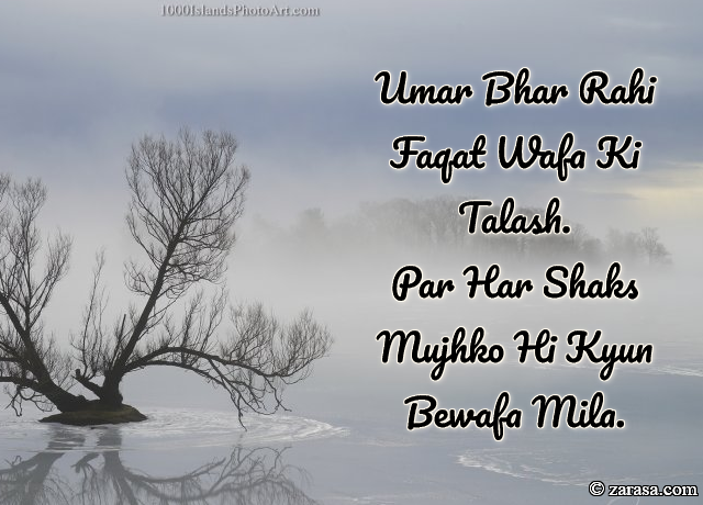 Talaash Shayari “Wafa Ki Talash”